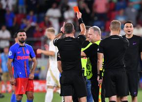 Ce s-a întâmplat pe gazon, imediat după FCSB – Sparta Praga » Incidente, danezul a scos cartonașul roșu