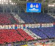 Scenografia fanilor celor de la FCSB pentru meciul cu Sparta Praga de pe Ghencea / Foto: Cristi Preda