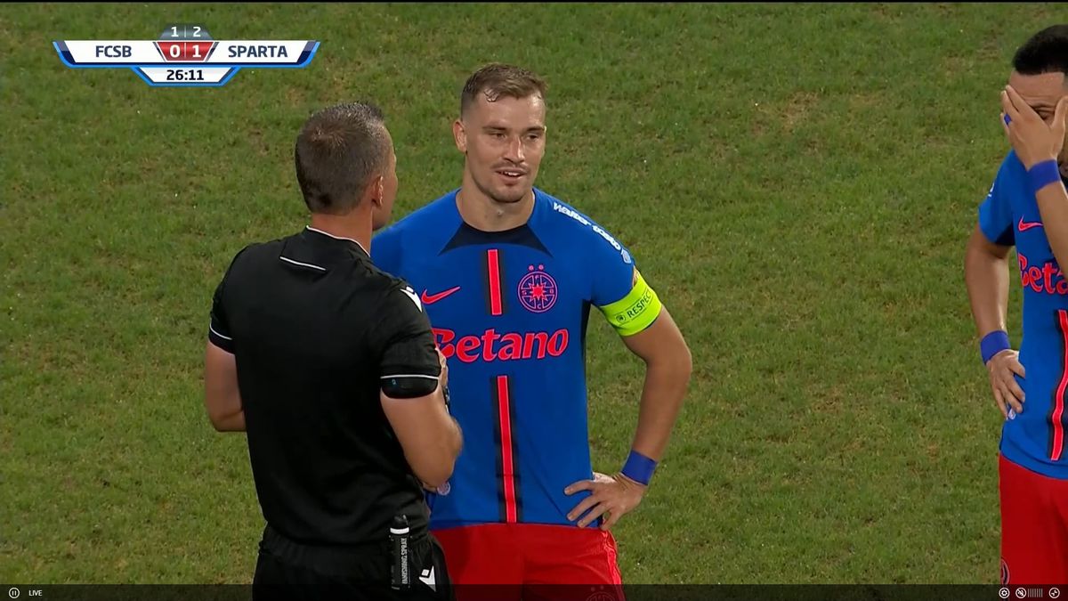 Ion Crăciunescu a dat verdictul în cea mai controversată fază din FCSB - Sparta Praga: „Nu știu dacă e tentă sau neputință”