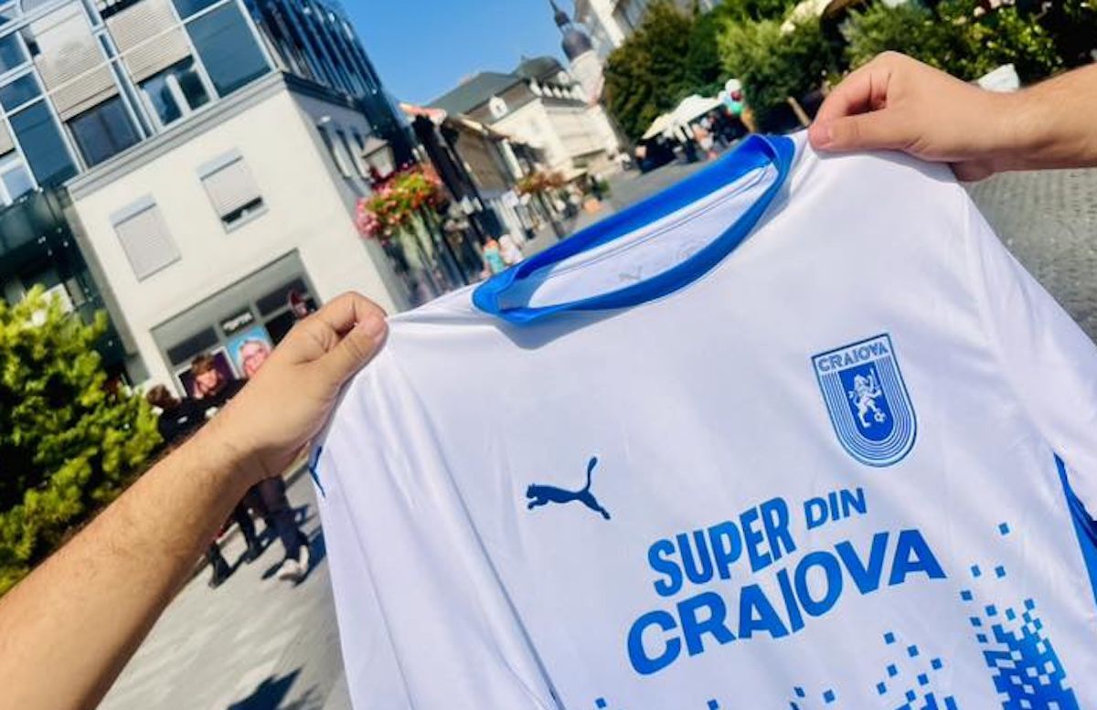 Schimbare pe echipamentul Universității Craiova pentru returul cu Spartak Trnava » Cum vor arăta tricourile