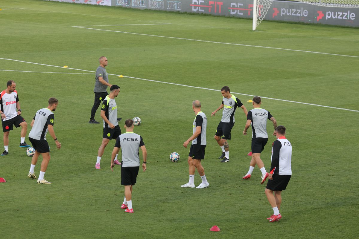 Antrenament FCSB la Priştina