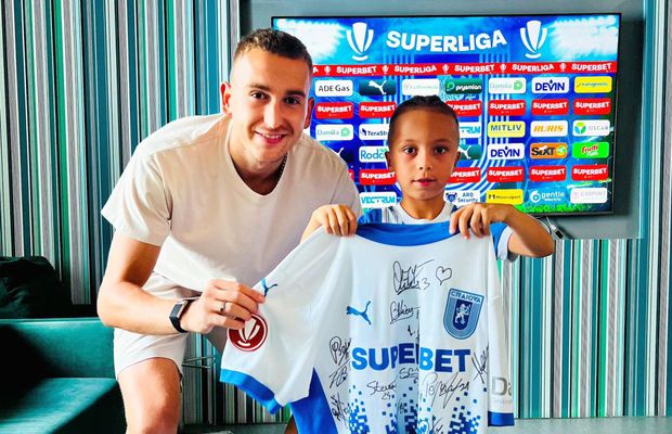 Rotaru și-a onorat promisiunea față de puștiul Zian: „«Leuțul» care a atras toate privirile prin mesajul afișat”