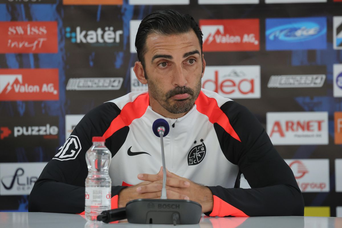 Conferința lui Charalambous și Adrian Șut înainte de Drita - FCSB