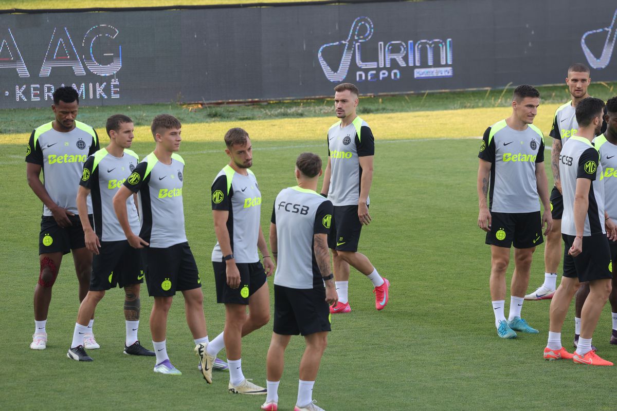 Antrenament FCSB la Priştina