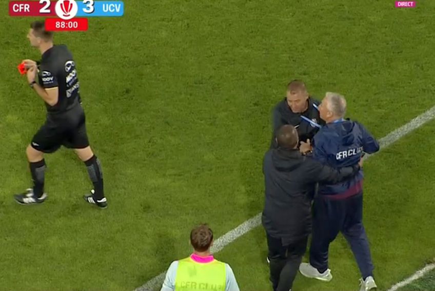 Trei etape de suspendare pentru Dan Petrescu, după scandalul cu Craiova. FOTO: captură @Digi Sport