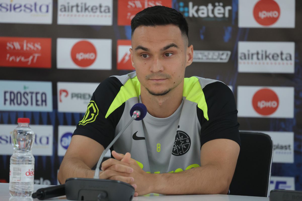 Conferința lui Charalambous și Adrian Șut înainte de Drita - FCSB