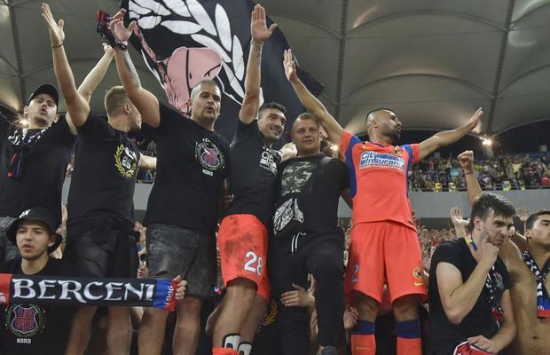 Imaginile bucuriei » FCSB, show alături de galerie după victoria cu Dinamo