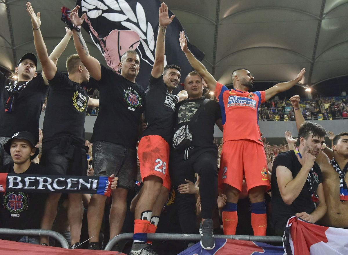Imaginile bucuriei » FCSB, show alături de galerie după victoria cu Dinamo