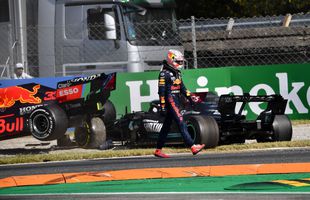 Max Verstappen, penalizat după ciocnirea cu Lewis Hamilton