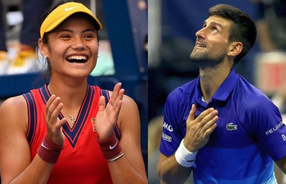 Novak Djokovic, mesaj special pentru Emma Răducanu, după triumful de la US Open: „Ești fantastică!”