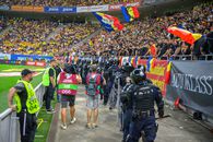 Jandarmeria acuză FRF după România - Kosovo: „Răspunderea aparține organizatorului” + 458 dintre fani care au provocat incidente au fost identificați