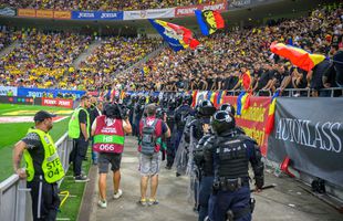Jandarmeria acuză FRF după România - Kosovo: „Răspunderea aparține organizatorului” + 458 dintre fani care au provocat incidente au fost identificați