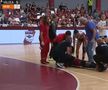 Aissatou Kouyate, accidentare în Rapid - Vâlcea / FOTO: Captură @Pro Arena