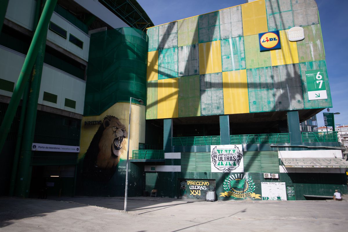 Imagini de la stadionul José Alvalade din Lisabona