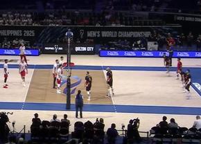 Naționala masculină de volei a României, debut de foc la Campionatul Mondial » Set 3 echilibrat în duelul cu favorita la titlu