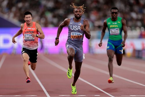Noah Lyles în acțiune la CM de la Tokyo FOTO Imago Images