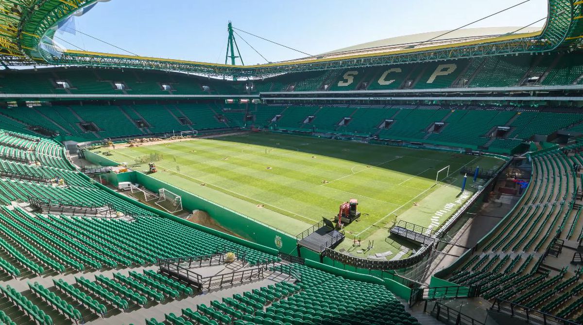 Imagini de la stadionul José Alvalade din Lisabona
