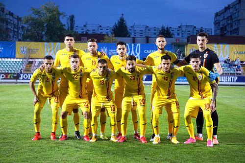 România U21 la meciul cu Ucraina // foto: frf.ro