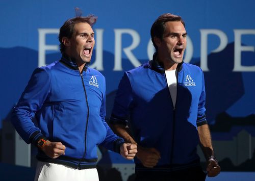 Rafael Nadal și Roger Federer FOTO Guliver/GettyImages