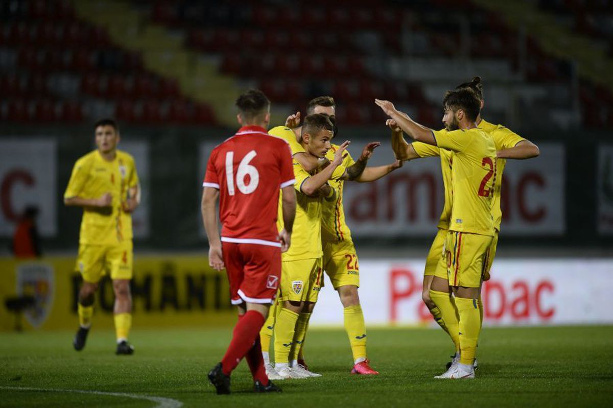 ROMÂNIA U21 - MALTA U21 4-1. Fără emoții! România zdrobește Malta, deși a jucat o oră în inferioritate