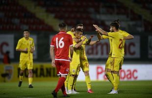 ROMÂNIA U21 - MALTA U21 4-1. Fără emoții! România zdrobește Malta, deși a jucat o oră în inferioritate