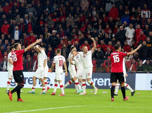Swiderski regretă bucuria golului din meciul Albania - Polonia: „A fost și vina mea” // sursa foto: Imago