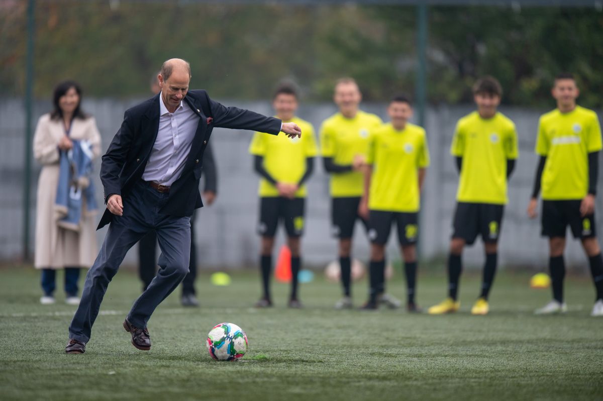 Prințul Edward, contele de Wessex, în vizită la Academia Viitorul Cluj