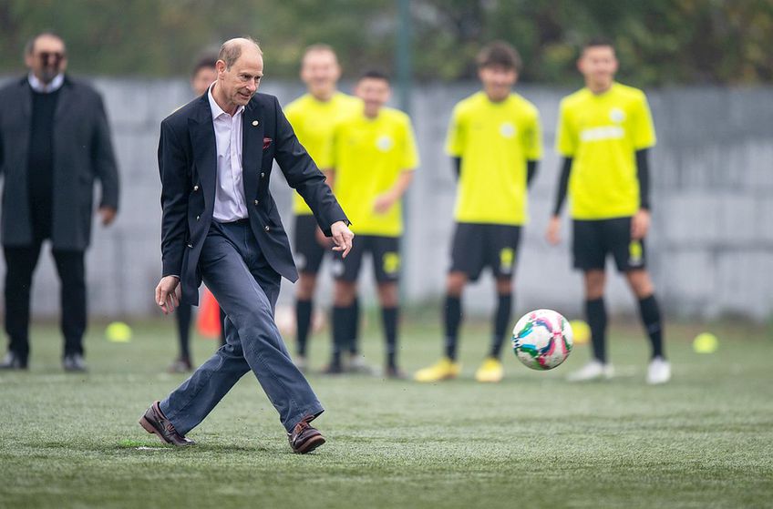 Prințul Edward, contele de Wessex, în vizită la Academia Viitorul Cluj // foto: Raed Krishan