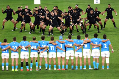 Jucătorii din Noau Zeelandă și ritualul lor înainte de fiecare meci FOTO Guliver/GettyImages