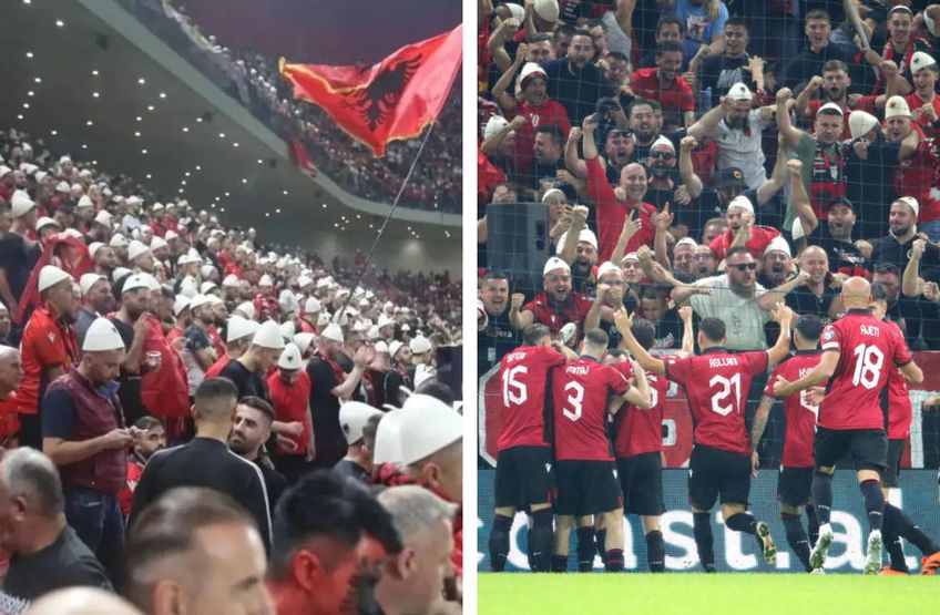 Fanii albanezi au creat o atmosferă specială joi seară, în timpul victoriei cu Cehia, scor 3-0, una care duce naționala pregătită de Sylvinho mai aproape de Campionatul European.
