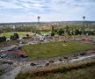 Vizită pe șantierul viitoarei arene de 100 de milioane de euro de la Pitești » Tribunele au fost demolate, urmează să fie pusă la pământ „oficiala”