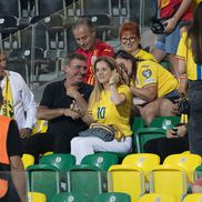 Gheorghe Hagi a stat în tribuna din faţa lojei în care se aflau oficialii FRF FOTO: Ionuţ Iordache (GSP)