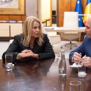 Nadia Comăneci, în biroul lui Ilie Bolojan/ foto: gov.ro