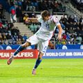 Francesco Pio Esposito, în meciul Estonia - Italia 1-3 / Foto: Imago