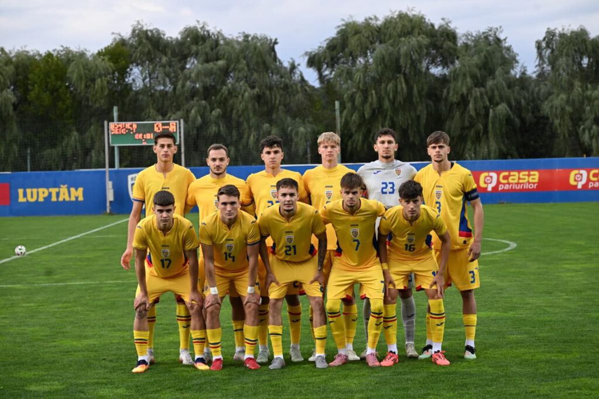 ROMÂNIA U20 - CEHIA U20 // sursă foto: FRF