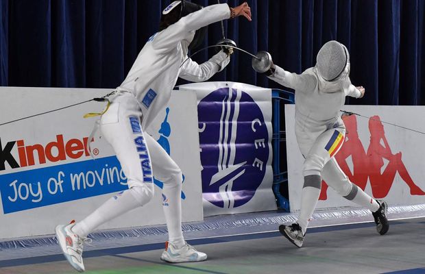 Spadasinii Ștefan Popa și Johanna Kurtinecz, aur și argint la Napoli, în Circuitul European de cadeți