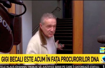 UPDATE // VIDEO Gigi Becali a ieșit de la DNA, după aproape două ore, și a șocat la declarații: „Cum să dezbată Iohannis cu o femeie?!”