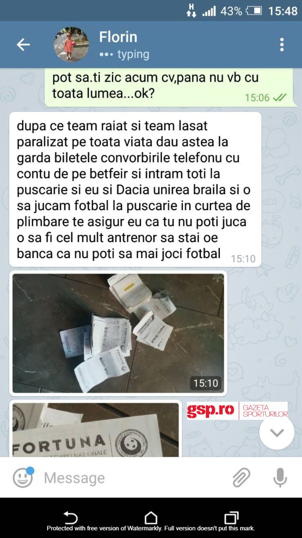 EXCLUSIV Jucători „blatiști” din Liga 2, amenințați cu moartea pe Telegram: „Bag baioneta în tine, mă duc la pușcărie!” » Percheziții și mandate de aducere într-un dosar de trucare de meciuri