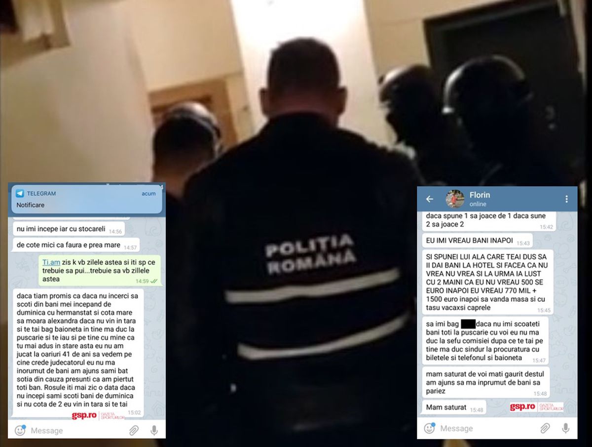 EXCLUSIV Jucători „blatiști” din Liga 2, amenințați cu moartea pe Telegram: „Bag baioneta în tine, mă duc la pușcărie!” » Percheziții și mandate de aducere într-un dosar de trucare de meciuri