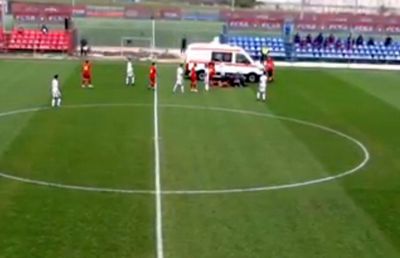 FCSB II, victorie norocoasă în „mini-derby-ul” cu Dinamo II » Momente de panică: Cristian Dumitru, inert pe gazon, dinamoviștii au continuat faza!