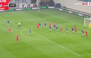 Deschidere spectaculoasă de scor în FCU Craiova - FCSB » Tavi Popescu, șut violent de la 20 de metri