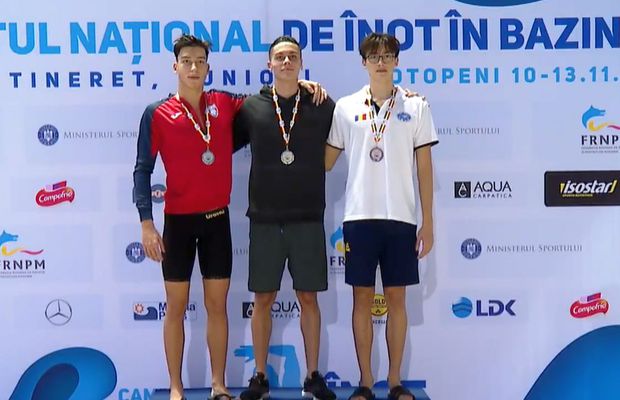 David Popovici, aur la 400 metri liber la Campionatele Naționale de la Otopeni » L-a învins în finală pe Vlad Stancu