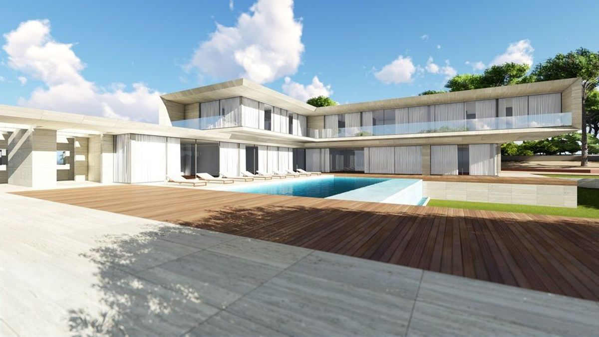 Imagini cu casa în valoare de 21 de milioane de euro a lui Cristiano Ronaldo! Va avea un garaj pentru 20 de mașini, dar și două piscine