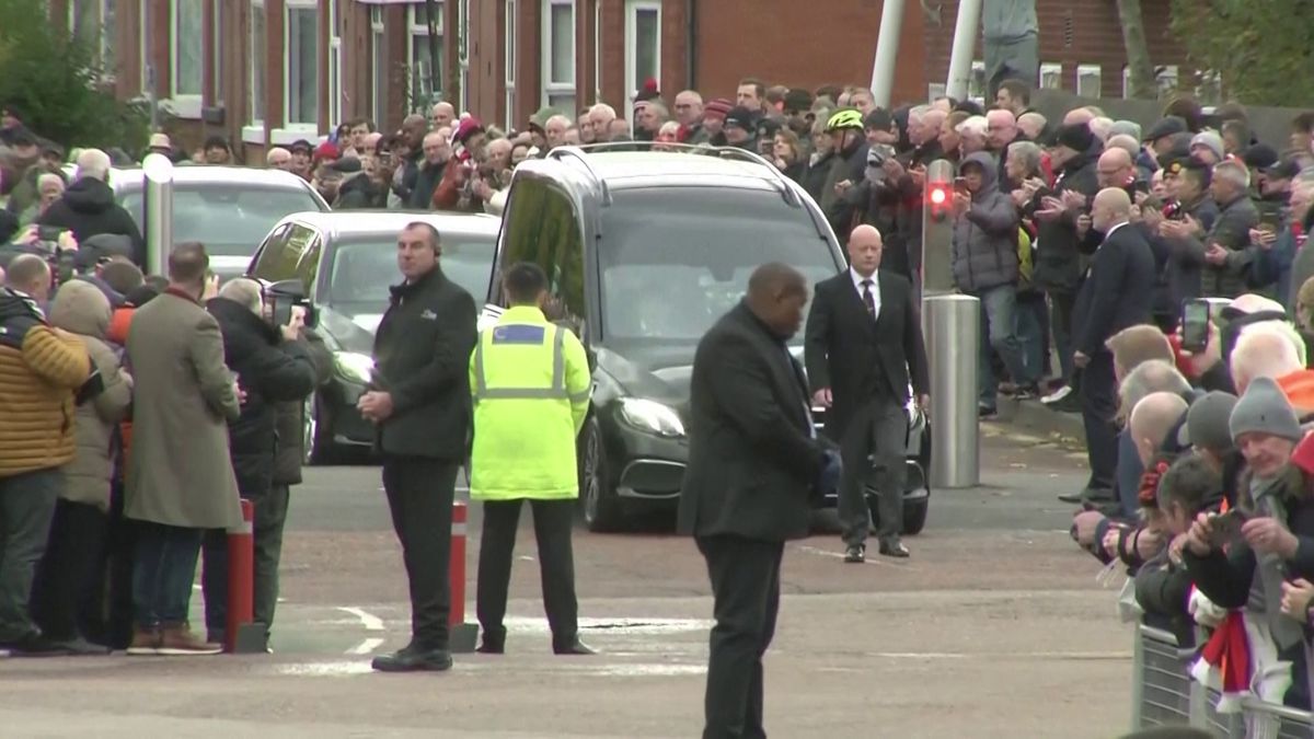 Cortegiul funerar al lui Bobby Charlton