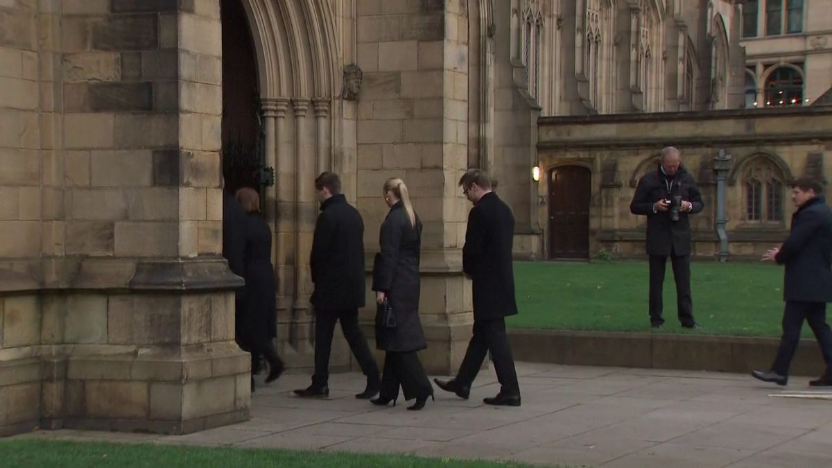 Cortegiul funerar al lui Bobby Charlton