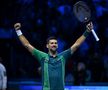 Novak Djokovic sărbătorind victoria Foto Imago