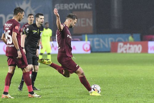 Golul lui Damian Djokovic a fost de ajuns lui CFR Cluj ca să câștige la Galați / Foto: Imago