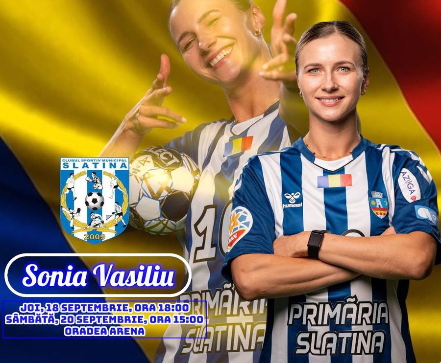Vești bune înaintea Mondialului de handbal » Iulia Dumanska și Sonia Vasiliu, evoluții remarcabile în Baia Mare - Slatina