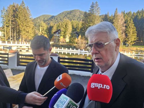 Declarațiile lui Gino Iorgulescu și Dani Coman, la finalul Adunării Generale // foto: GSP