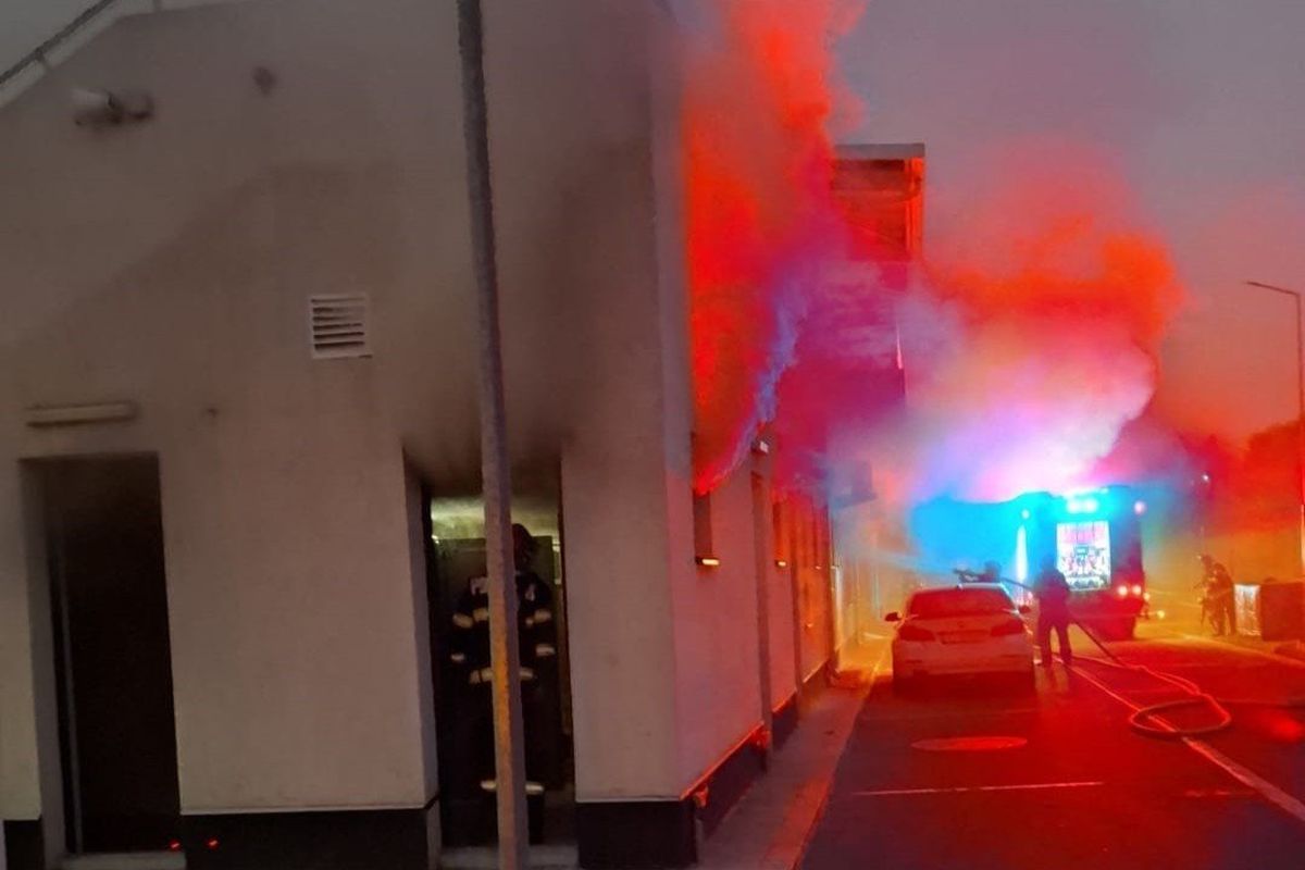 Incendiu la stadionul din Cernavodă